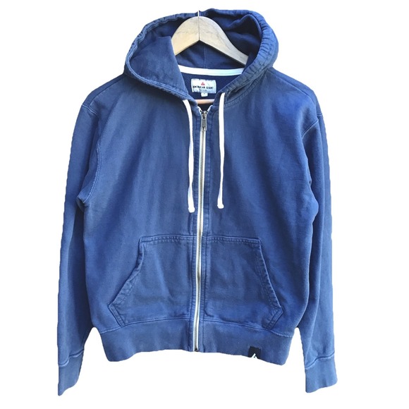 American Giant Other - American Giant Classic Full Zip Hoodie Men's Small Blue Made in USA Heavyweight